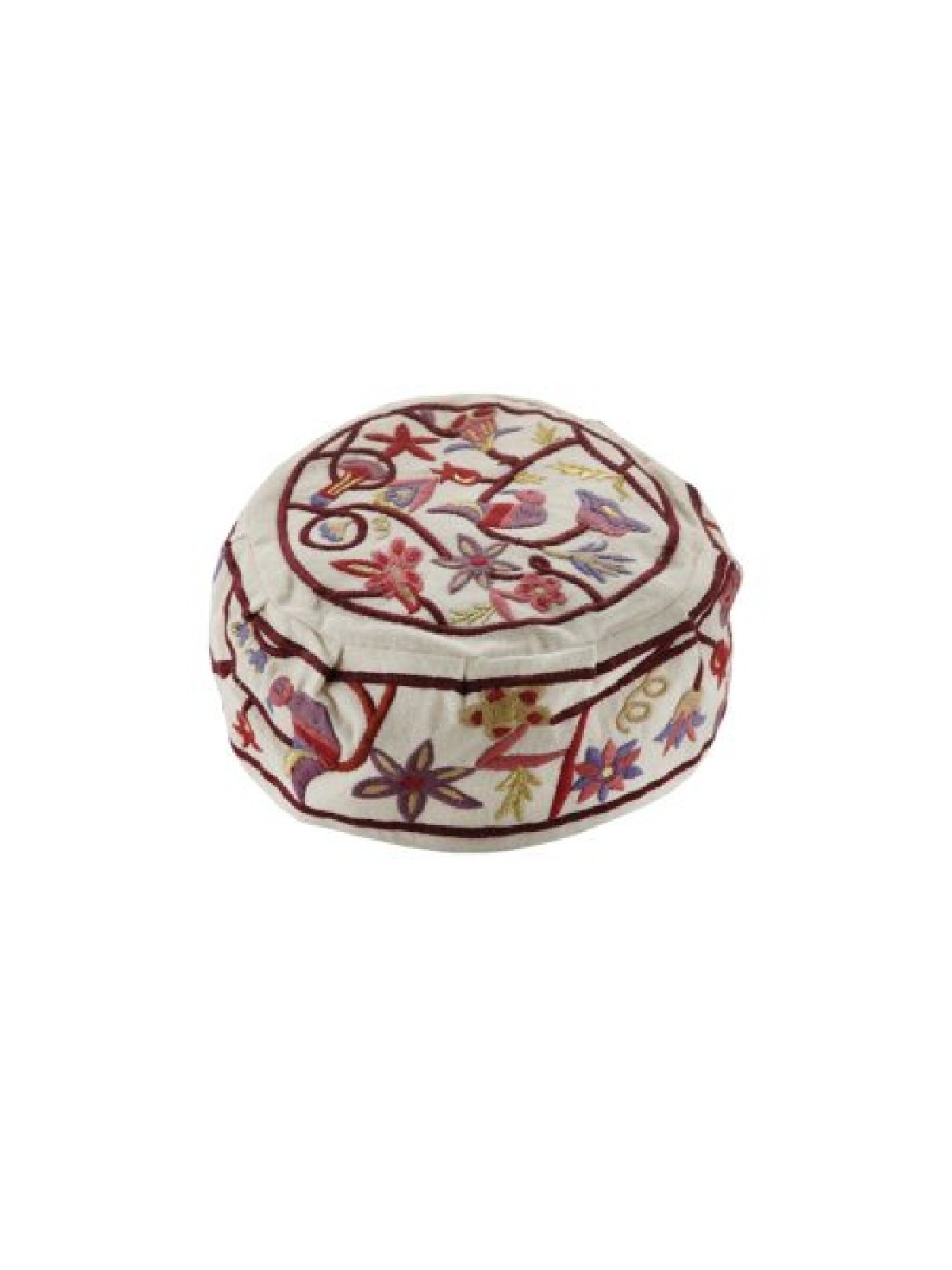 Yair Emanuel Embroidered Bucharian Hat K... | Kippot & Hats by Emanuel