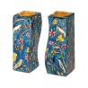 Yair Emanuel Hand Painted Wood Fitted Can... | Candlesticks by Emanuel