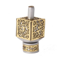 Yair Emanuel Hanukkah Dreidel et Stand Cutout Pomegrana... | Dreidels