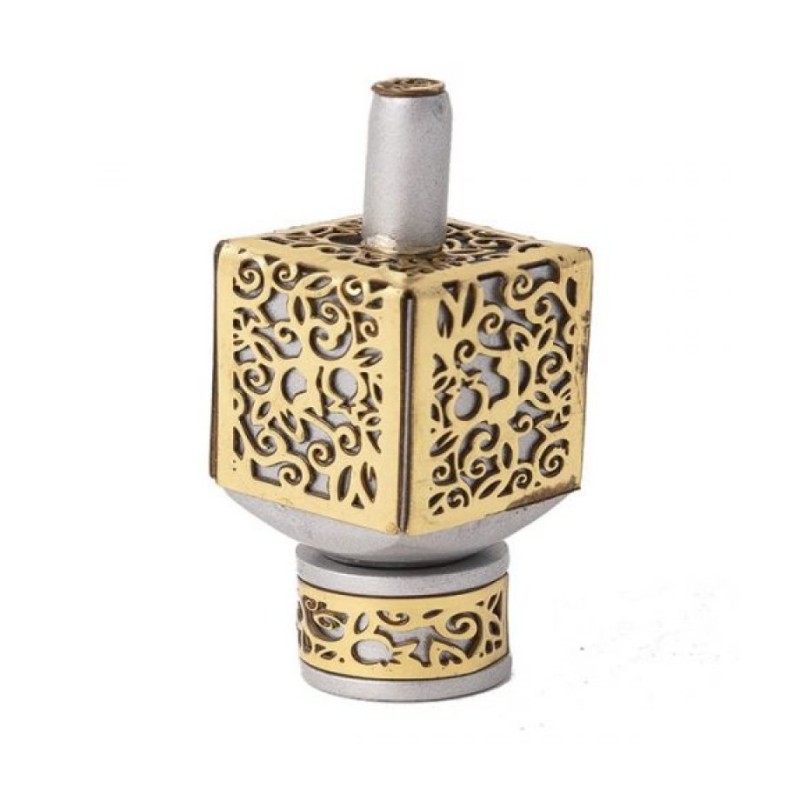 Yair Emanuel Hanukkah Dreidel et Stand Cutout Pomegrana... | Dreidels