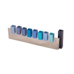 Yair Emanuel L Shaped Chanukah Menorah Cube Cand... | Hanukkah Menorah