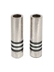 Yair Emanuel Hammered Nickel Cylinder Candlesticks S... | Candlesticks