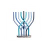 Yair Emanuel Aluminum Hanukkah Menorah with Tube... | Hanukkah Menorah