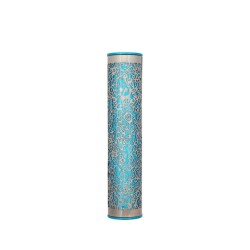 Yair Emanuel Rounded Mezuzah Case Cutout Pome... | Mezuzahs by Emanuel