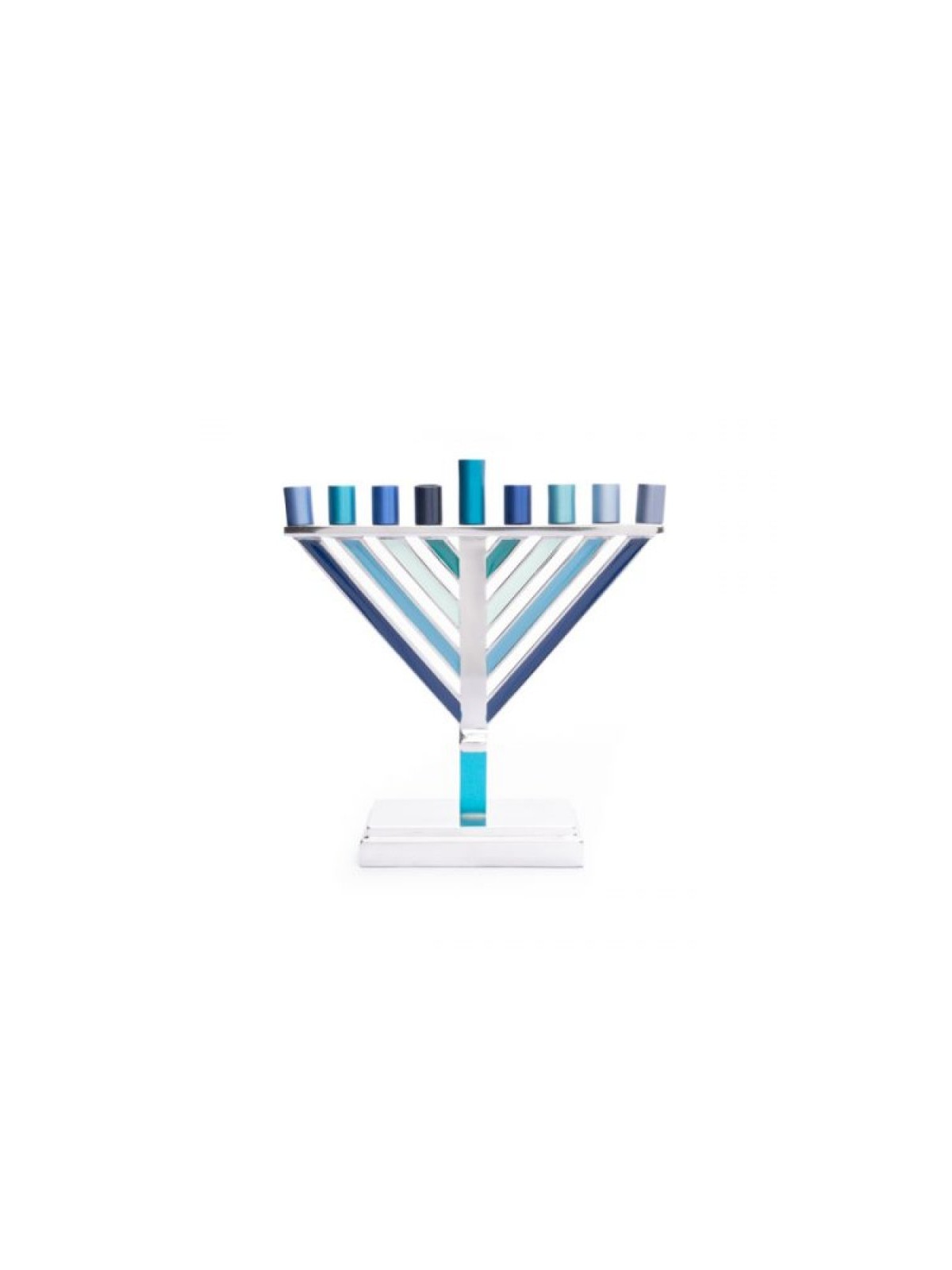 Yair Emanuel Chabad Chanukah Menorah Shades of B... | Hanukkah Menorah