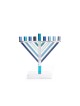 Yair Emanuel Chabad Chanukah Menorah Shades of B... | Hanukkah Menorah