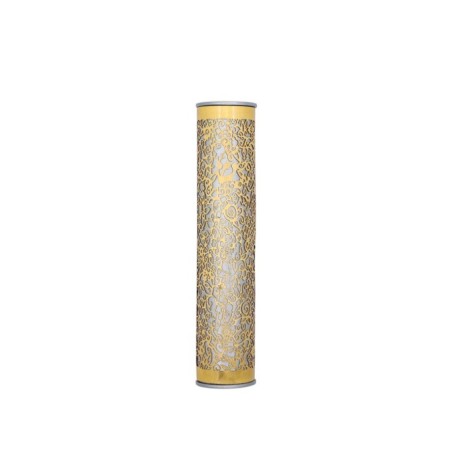 Yair Emanuel Rounded Mezuzah Case Cutout Pome... | Mezuzahs by Emanuel