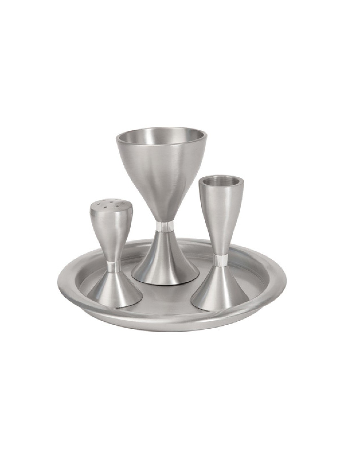 Yair Emanuel Contemporary Anodized Aluminum 4 Piece... | Havdalah Sets