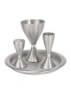 Yair Emanuel Contemporary Anodized Aluminum 4 Piece... | Havdalah Sets