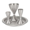 Yair Emanuel Contemporary Anodized Aluminum 4 Piece... | Havdalah Sets