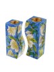 Yair Emanuel Hand Painted Wood Fitted Candlesticks B... | Candlesticks