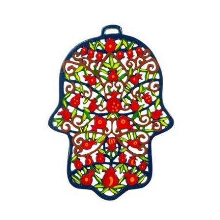 Yair Emanuel Large Laser Cut Hand painted Wall ... | Hamsas by Emanuel