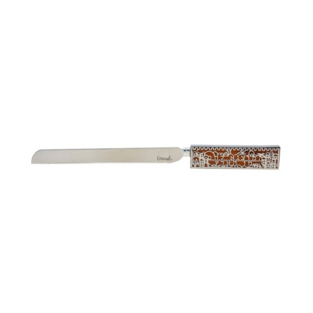 Yair Emanuel Challah Knife with Wood Ha... | Challah Boards by Emanuel