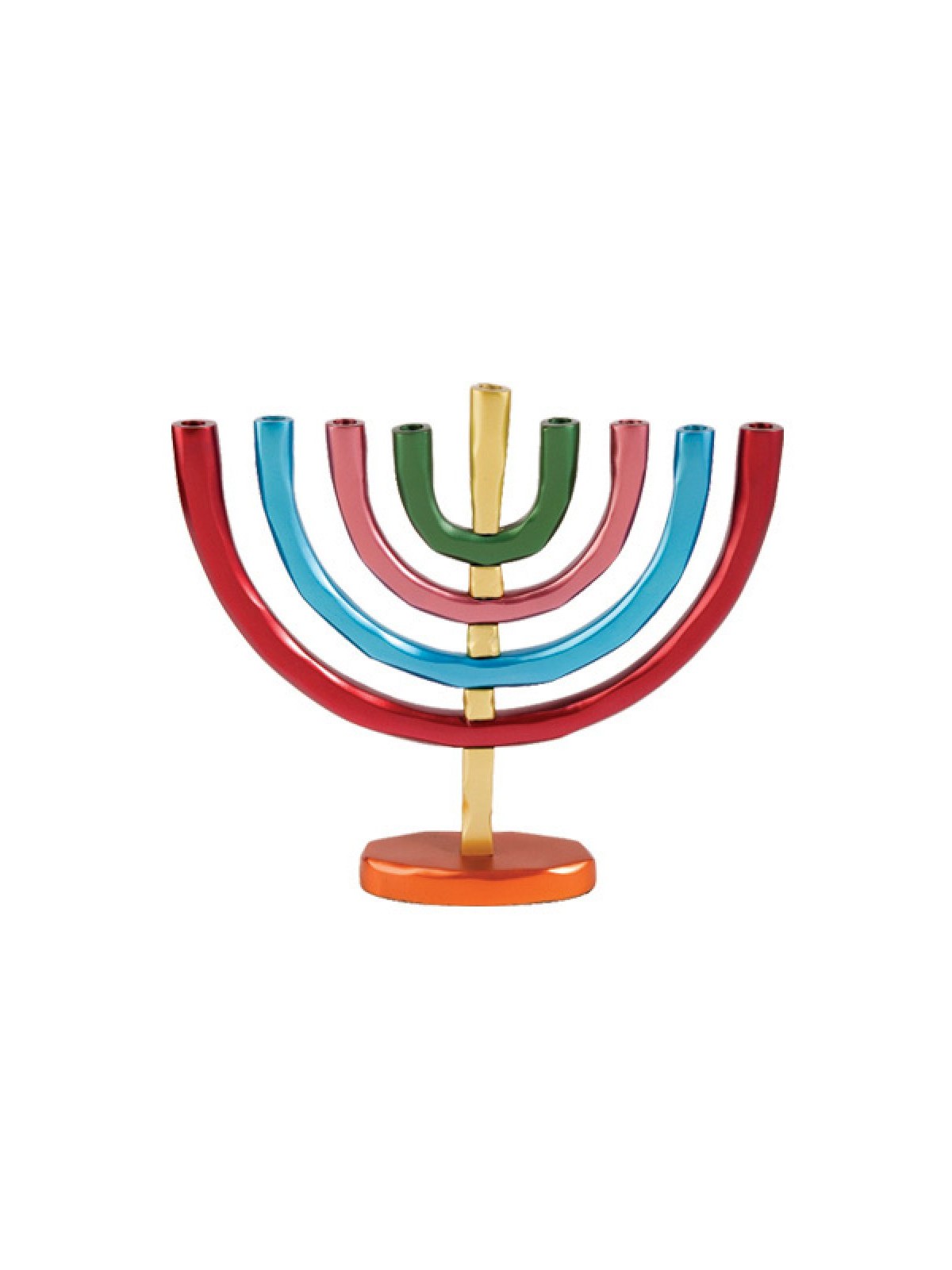 Yair Emanuel Anodized Aluminum Classic Arch Hanu... | Hanukkah Menorah