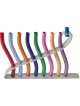 Yair Emanuel Anodized Aluminum Hanukkah Menorah ... | Hanukkah Menorah