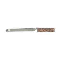 Yair Emanuel Challah Knife with Wood Ha... | Challah Boards by Emanuel