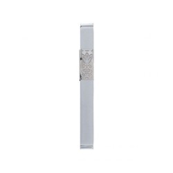 Yair Emanuel Anodized Aluminum Mezuzah Case D... | Mezuzahs by Emanuel