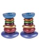 Yair Emanuel Aluminum Tower Candlestick Stone Shapes | Candlesticks