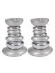 Yair Emanuel Aluminum Tower Candlestick Stone Shapes | Candlesticks