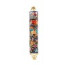 Yair Emanuel Etched Mezuzah Case with Colorfu... | Mezuzahs by Emanuel