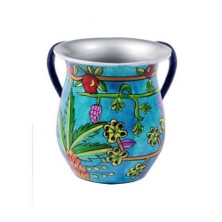 Yair Emanuel Hand Painted Metal Netilat Yadayim Wash Cu... | Wash Cups