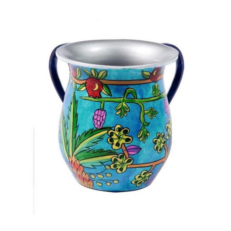 Yair Emanuel Hand Painted Metal Netilat Yadayim Wash Cu... | Wash Cups