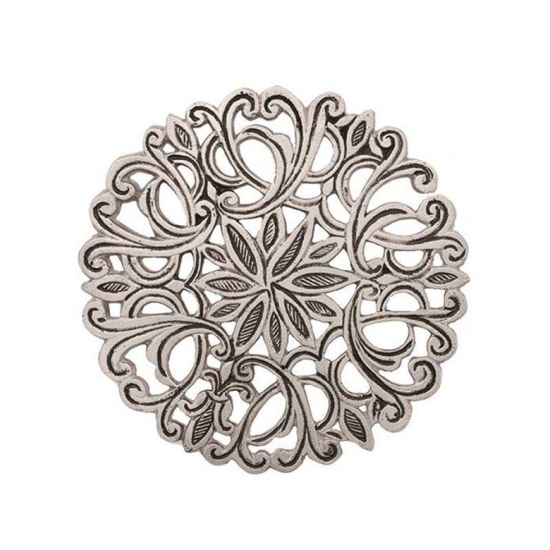 Yair Emanuel Circular Aluminum Trivet Swirl... | Gift Ideas by Emanuel