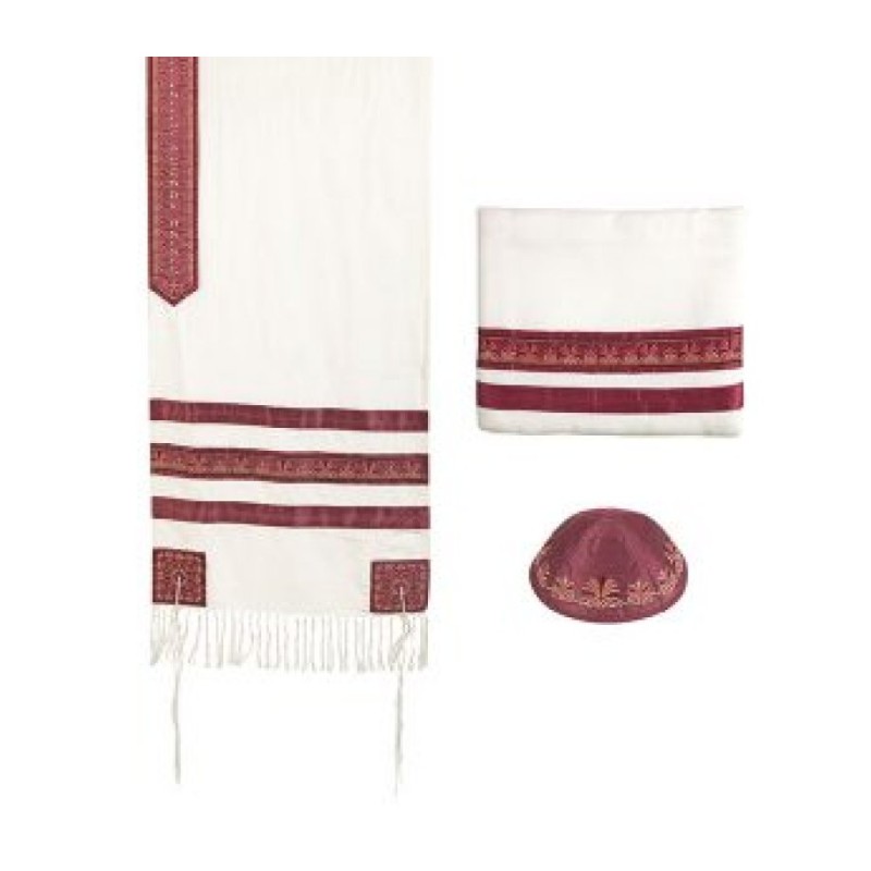 Yair Emanuel 3 Piece Tallit Set Embroider... | Jewish Gift from Israel