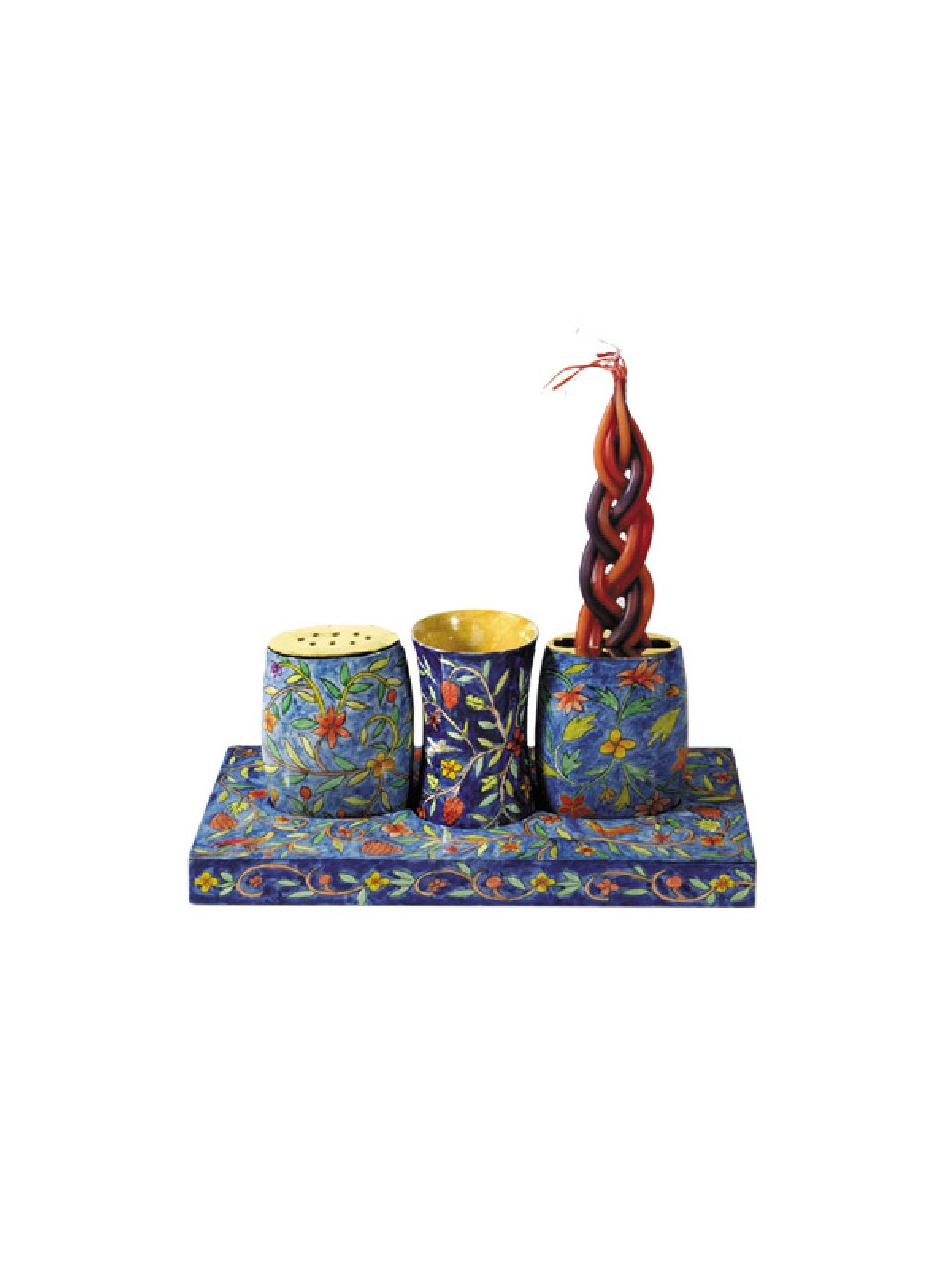 Yair Emanuel Shabbat Candles and Havdalah Set Hand ... | Havdalah Sets