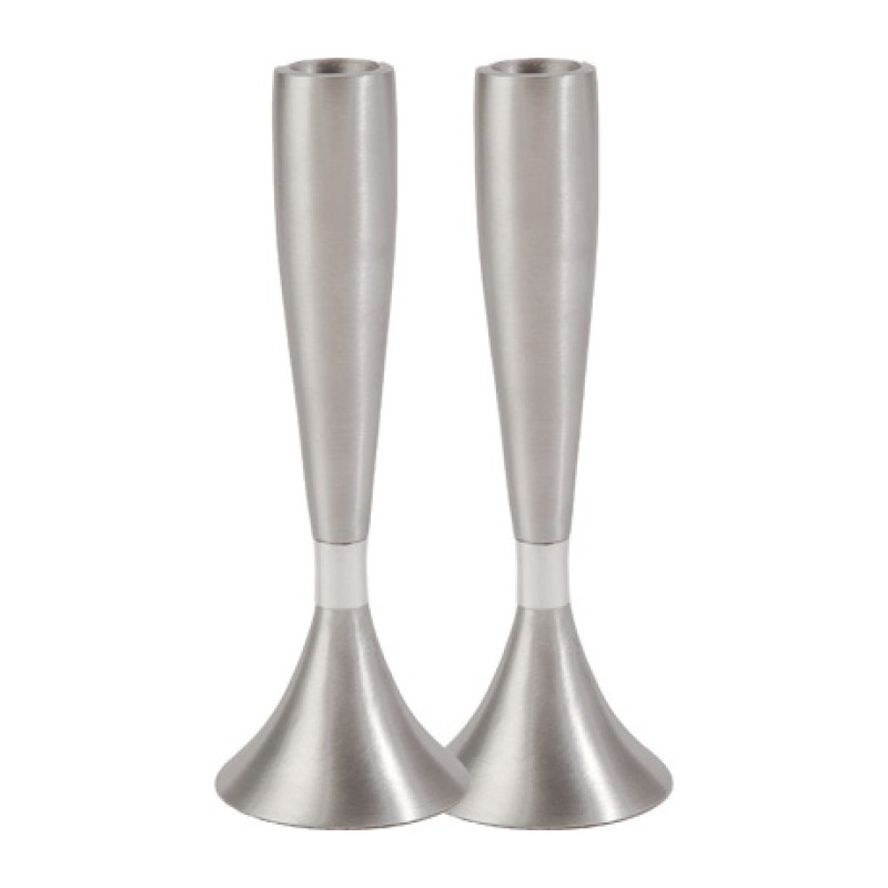 Yair Emanuel Anodized Aluminum Slender Shabbat Candl... | Candlesticks