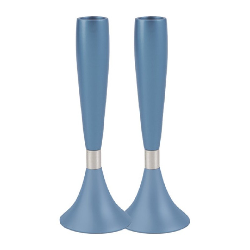 Yair Emanuel Anodized Aluminum Slender Shabbat Candl... | Candlesticks