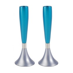 Yair Emanuel Anodized Aluminum Slender Shabbat Candl... | Candlesticks