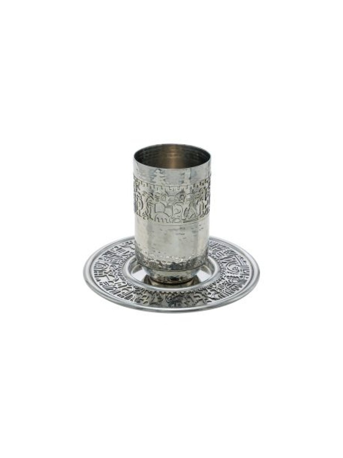 Yair Emanuel Kiddush Cup Set Jerusalem Im... | Kiddush Cups by Emanuel