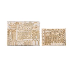 Yair Emanuel Raw Cotton Gold Tallit Tefilli... | Talit & Tefillin Bags