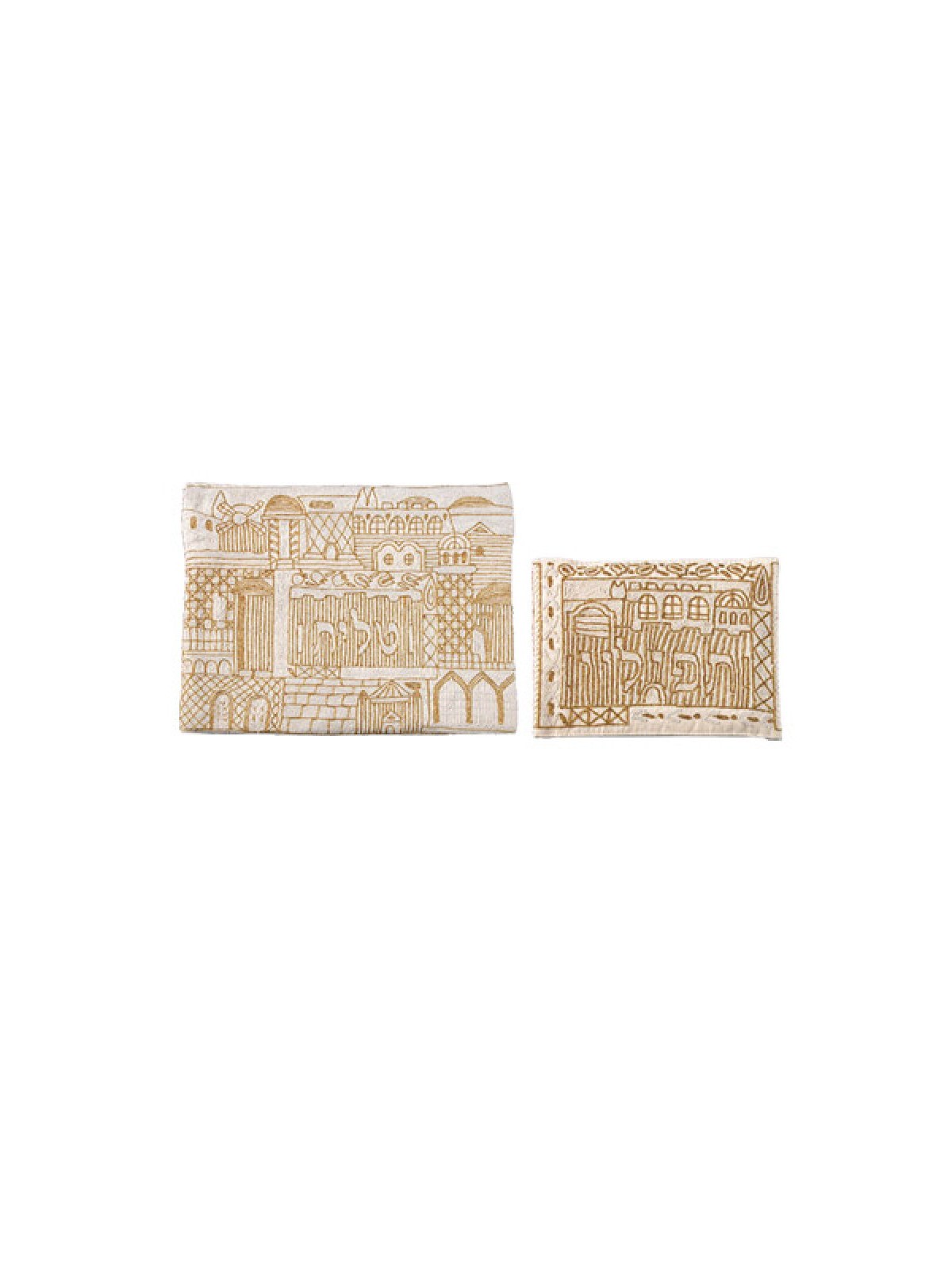 Yair Emanuel Raw Cotton Gold Tallit Tefilli... | Talit & Tefillin Bags