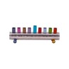 Yair Emanuel Cylinder Chanukah Menorah Hammered ... | Hanukkah Menorah