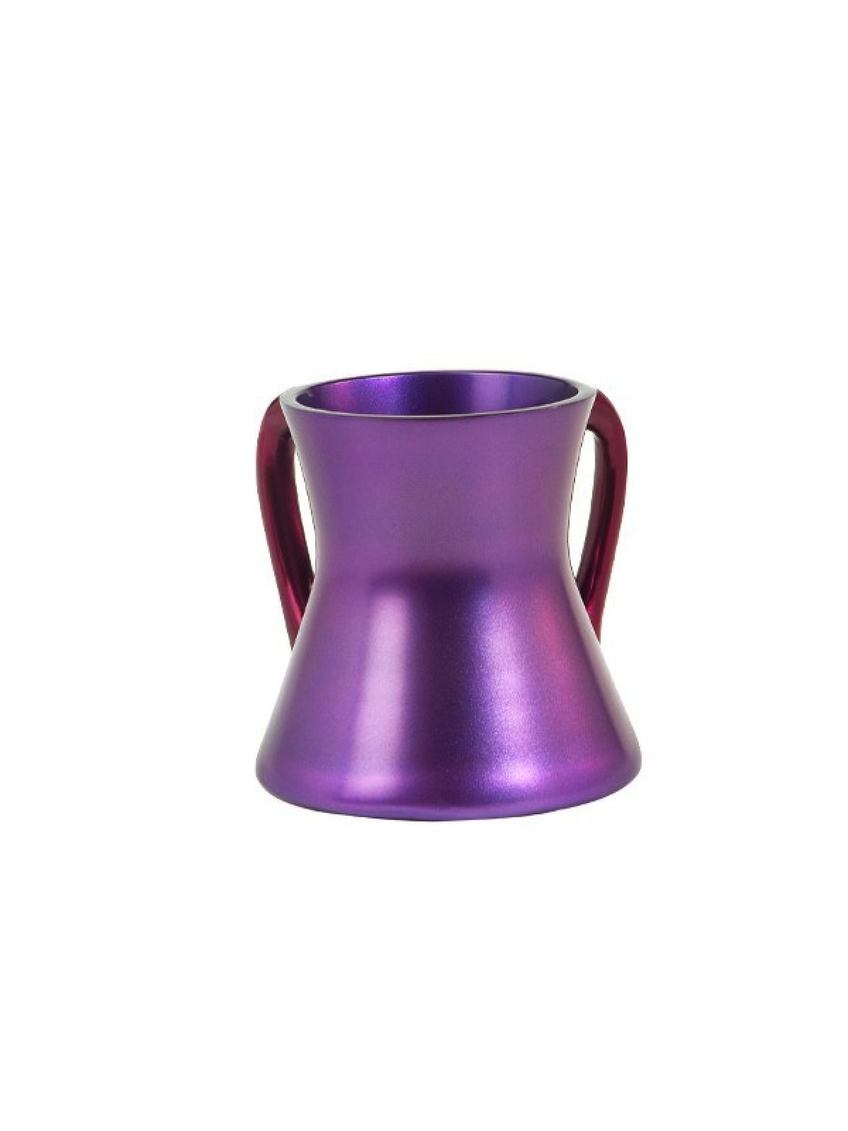 Yair Emanuel Gleaming Aluminum Small Hourglass Wash Cup... | Wash Cups