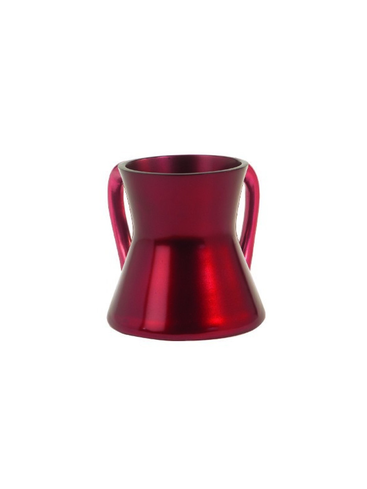 Petit gobelet de lavage en forme de sablier en aluminium brillant Yair Emanuel... | Laver les tasses