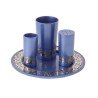 Yair Emanuel Aluminum Havdalah Set with Silver Jeru... | Havdalah Sets