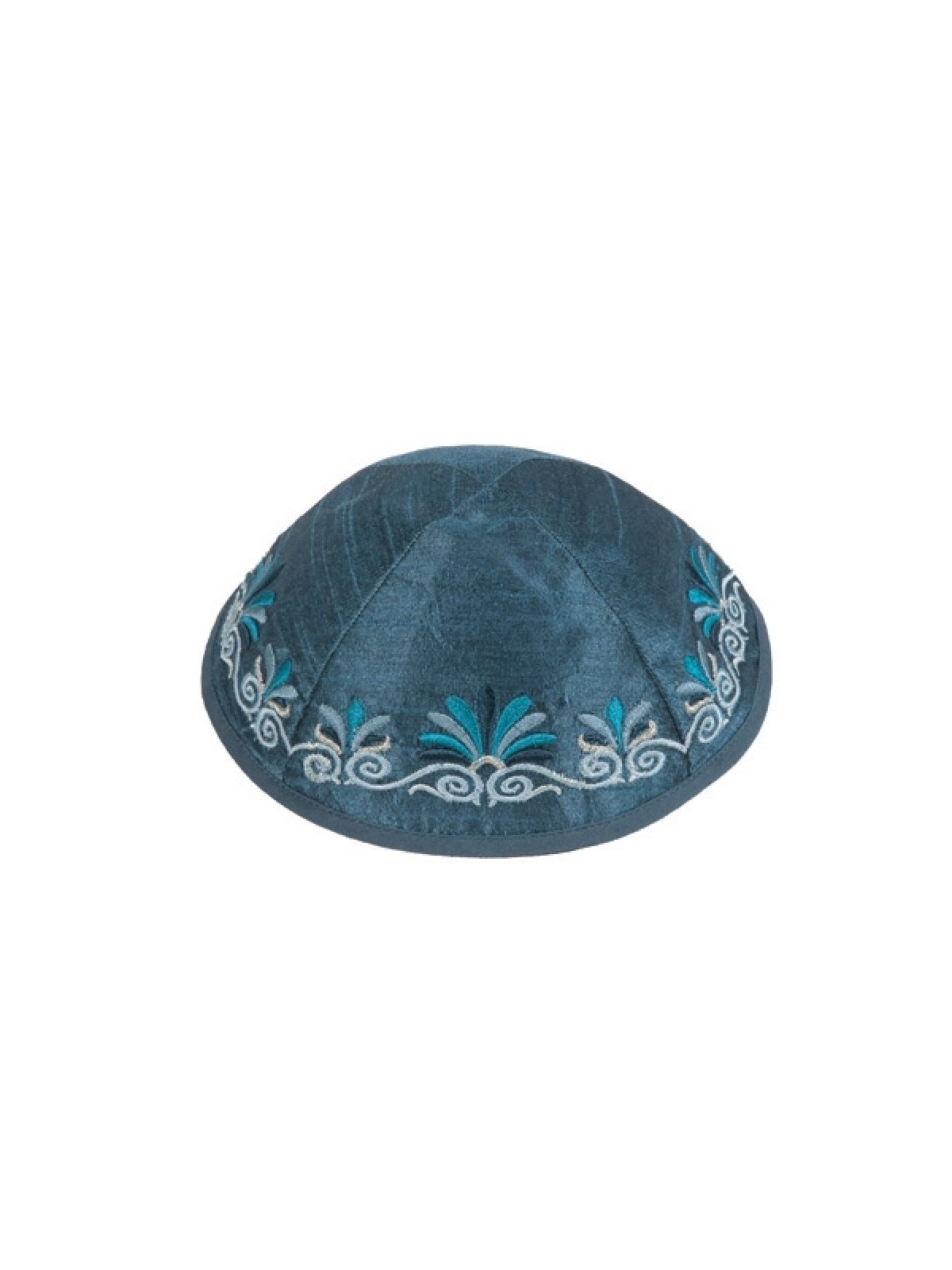 Yair Emanuel Kippah Embroidered Date Pal... | Kippot & Hats by Emanuel