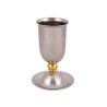 Yair Emanuel Hammered Stainless Steel Sil... | Kiddush Cups by Emanuel