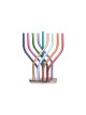 Yair Emanuel Aluminum Hanukkah Menorah with Tube... | Hanukkah Menorah