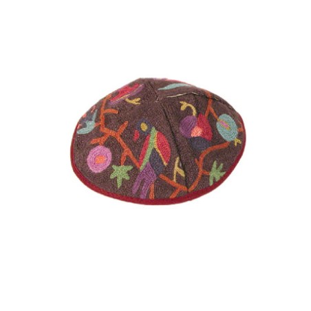 Yair Emanuel Hand Embroidered Cotton Kip... | Kippot & Hats by Emanuel