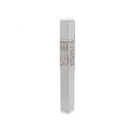 Yair Emanuel Anodized Aluminum Mezuzah Case C... | Mezuzahs by Emanuel