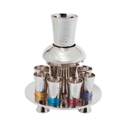 Yair Emanuel Hammered Aluminum Kiddush Fo... | Kiddush Cups by Emanuel