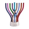 Yair Emanuel Flames Image Chanukah Menorah Multi... | Hanukkah Menorah
