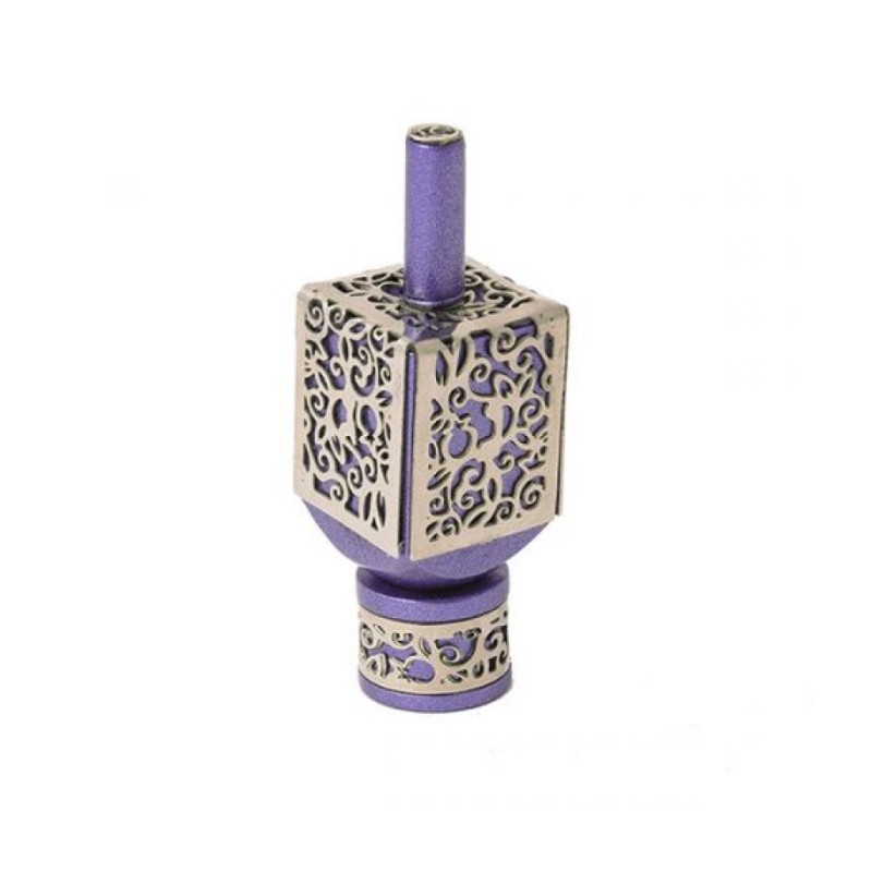 Yair Emanuel Hanukkah Dreidel and Stand Cutout Pomegrana... | Dreidels