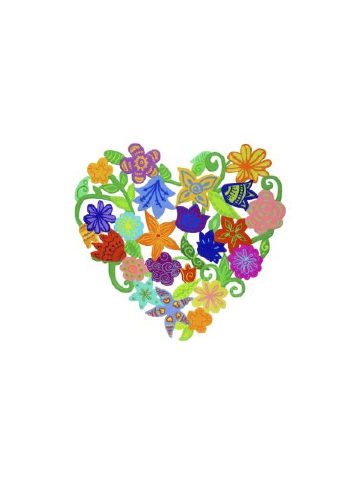 Yair Emanuel Heart Shaped Colorful Wall Decorat... | Hamsas by Emanuel