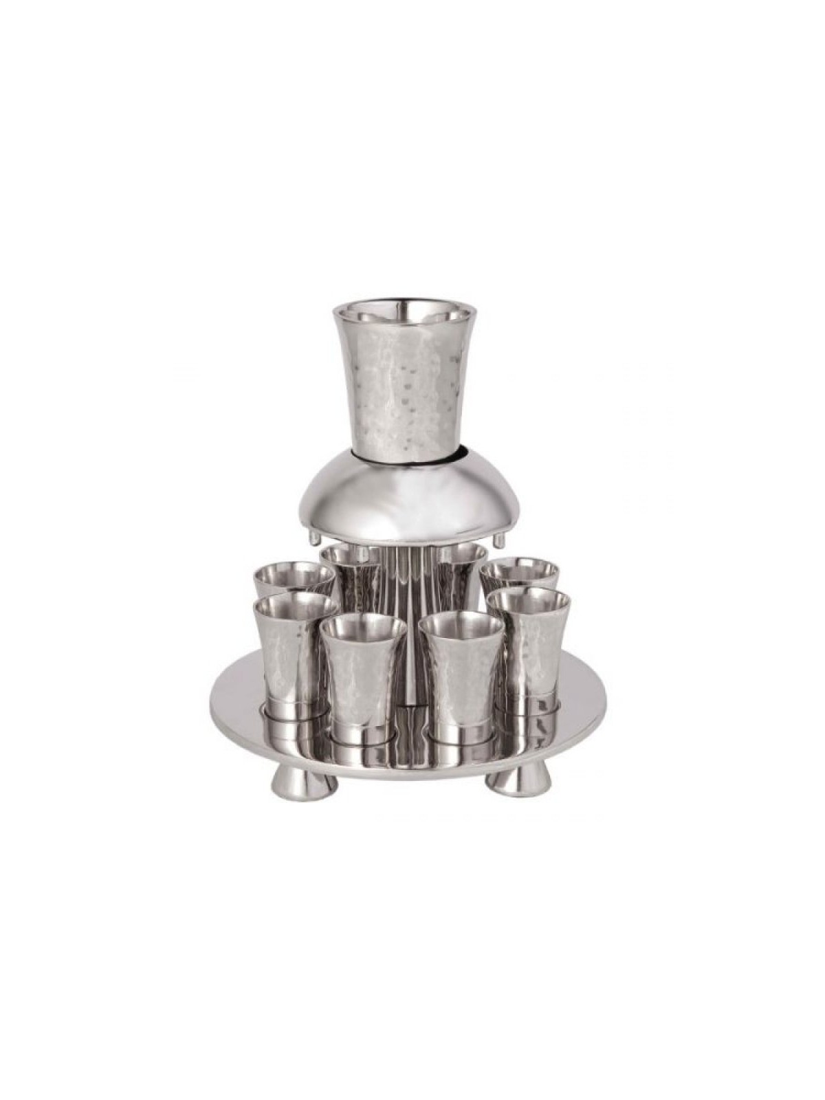 Yair Emanuel Hammered Nickel Kiddush Foun... | Kiddush Cups by Emanuel