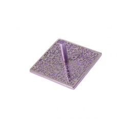 Yair Emanuel Dreidel Coupe florale argentée et grenade... | Dreidels